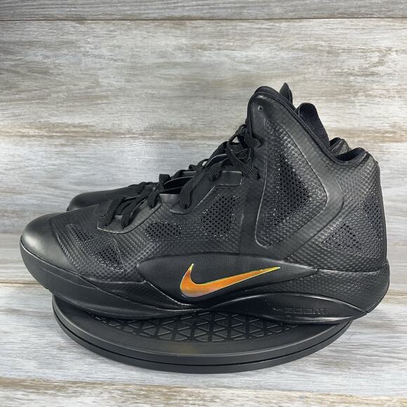 Nike Men’s Zoom Hyperfuse 2011 454136-003 Black Metallic Luster Shoes Size 15 - Picture 1 of 9